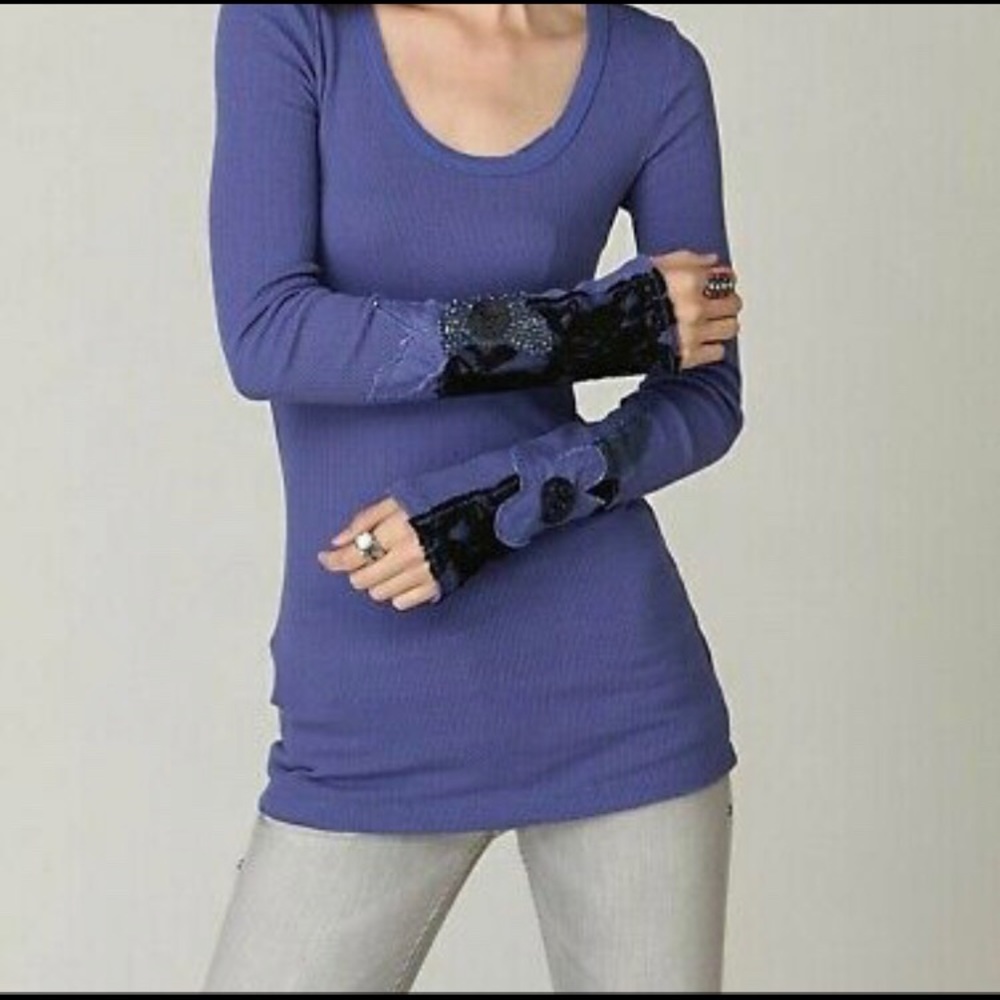 Free people cross your heart long sleeve thermal